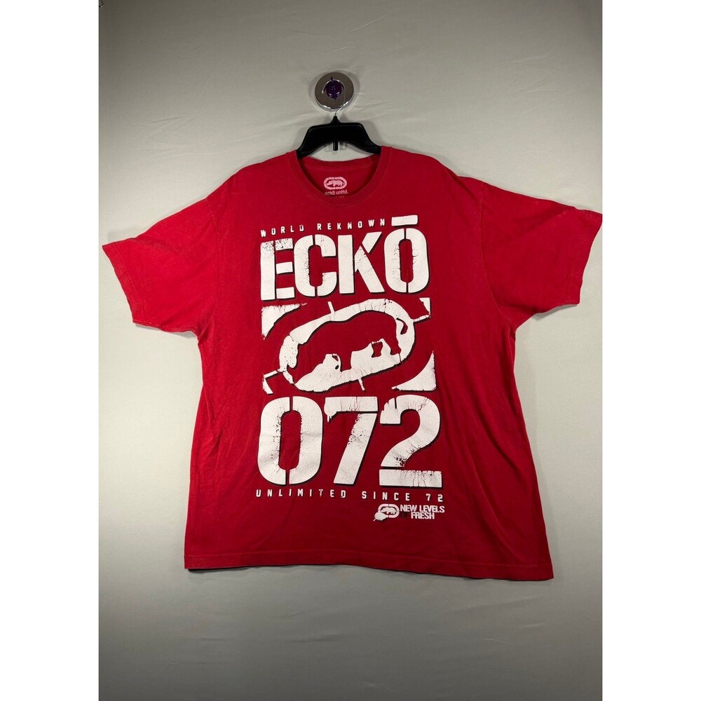 Ecko Unltd Since 1972 Shirt Mens 2XL Red Rhino T-Shirt In Great Condition